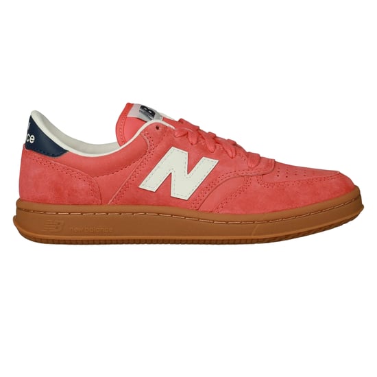 New Balance Mens T500 Suede Trainers (Red) - Image 1
