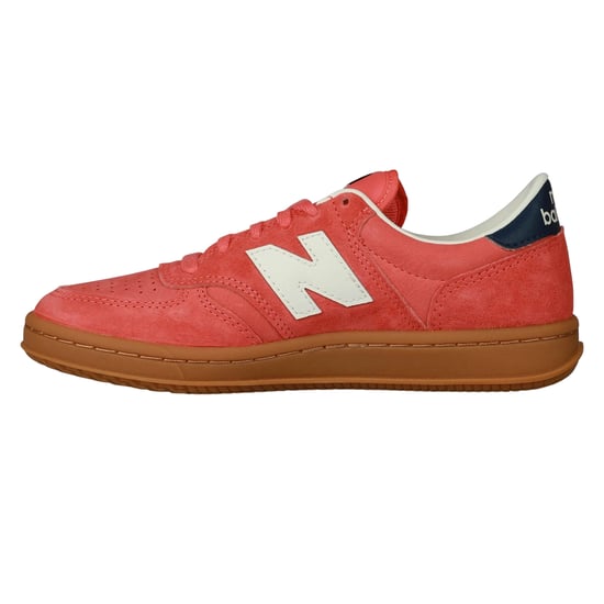 New Balance Mens T500 Suede Trainers (Red) - Image 3