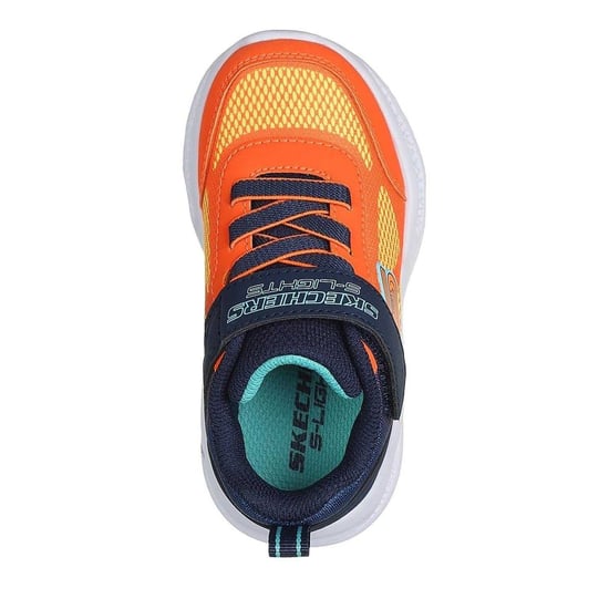 Skechers Lederen sportschoenen voor jongens: S Lights Flex-Glow Bolt (Oranje/Zwaar) - Image 3