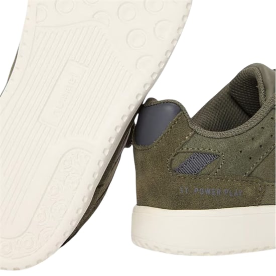 Hummel Childrens/Kids Chevron Suede Trainers (Dusty Olive) - Image 4