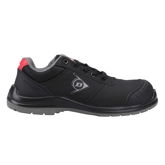 Dunlop Mens First One Adv-Evo Action Leather Low Safety Shoes (Black/Red) - Image 1