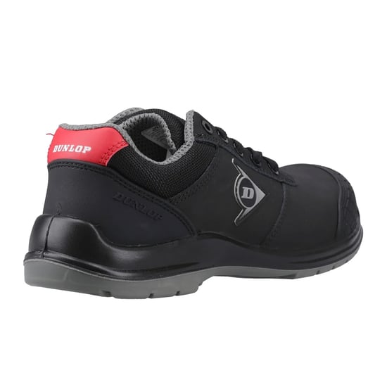 Dunlop Mens First One Adv-Evo Action Leather Low Safety Shoes (Black/Red) - Image 2