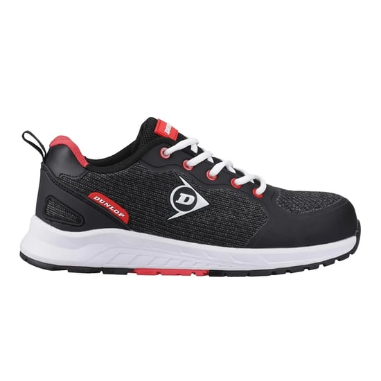 Dunlop Mens T-Max Logo Safety Shoes (Black/Red) - Image 1