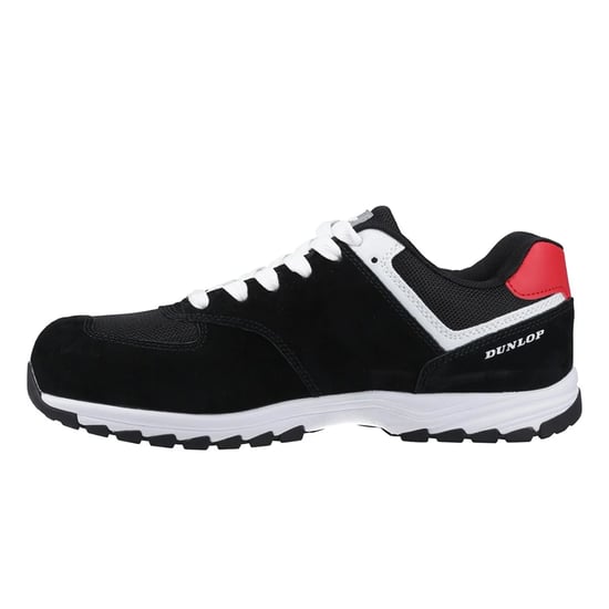 Dunlop Heren Arrow Leren Veiligheidsschoenen (Zwart/rood/wit) - Image 3
