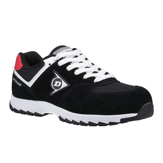 Dunlop Heren Arrow Leren Veiligheidsschoenen (Zwart/rood/wit) - Image 5
