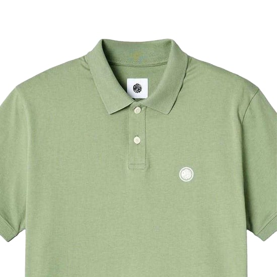 Pretty Green Mens Regular Short-Sleeved Polo Shirt (Light Green) - Image 3