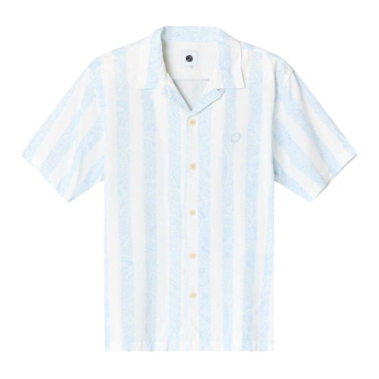 Pretty Green Mens Marshall Regular Short-Sleeved Shirt (Blue) - Image 2