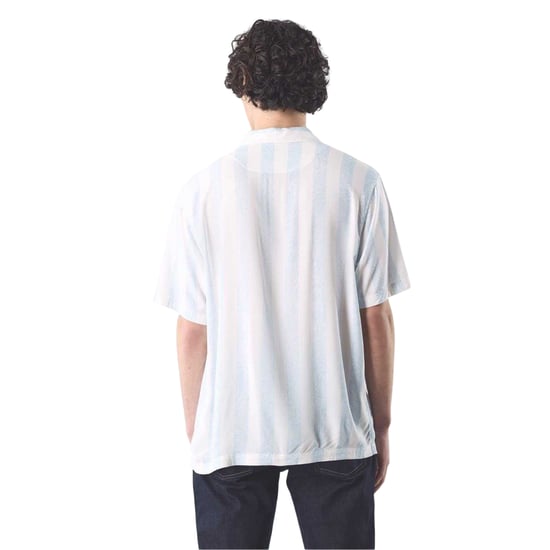 Pretty Green Mens Marshall Regular Short-Sleeved Shirt (Blue) - Image 3