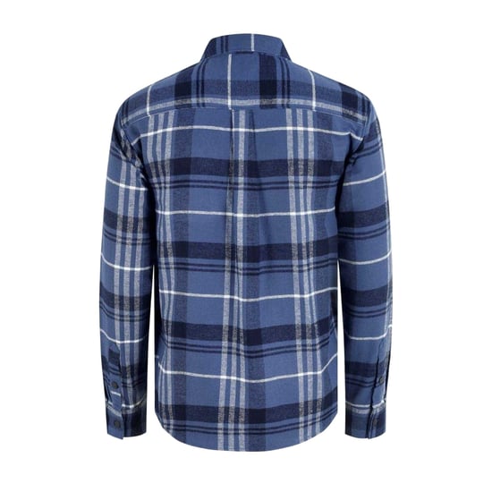 SoulCal Mens Checked Long-Sleeved Shirt (Navy) - Image 2