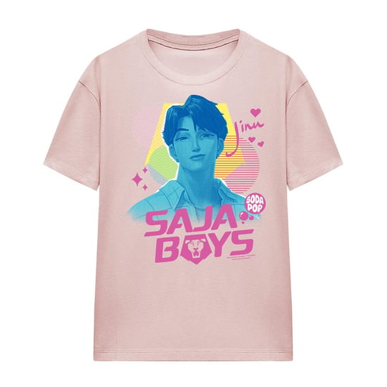 K-Pop Demon Hunters Womens/Ladies Saja Boys Soda Pop Jinu T-Shirt (Pink) - Image 1