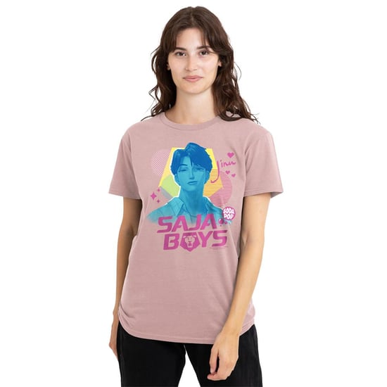 K-Pop Demon Hunters Womens/Ladies Saja Boys Soda Pop Jinu T-Shirt (Pink) - Image 4