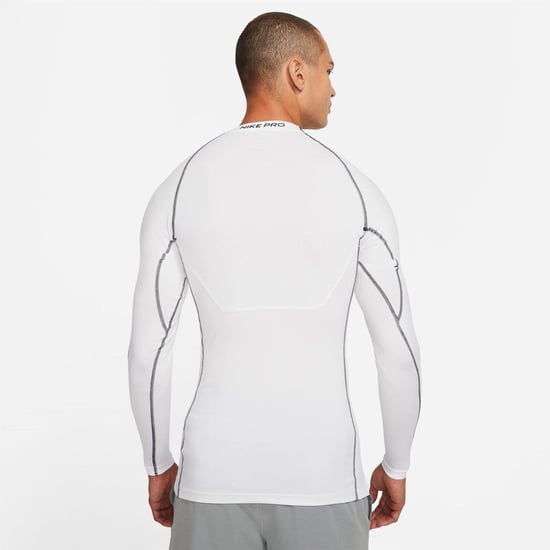 Nike Mens Pro Core Long-Sleeved T-Shirt (White) - Image 2
