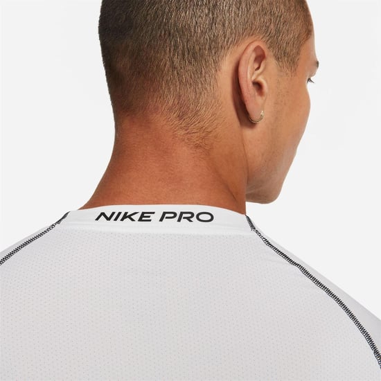 Nike Mens Pro Core Long-Sleeved T-Shirt (White) - Image 4