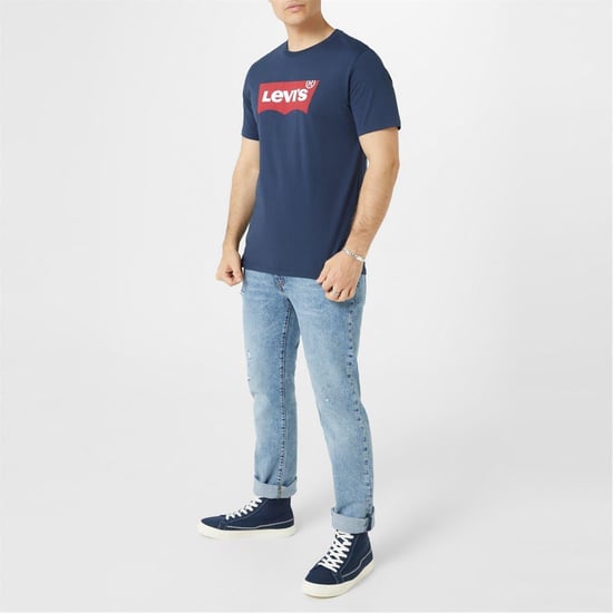 Levis Mens Batwing Logo T-Shirt (Navy) - Image 2