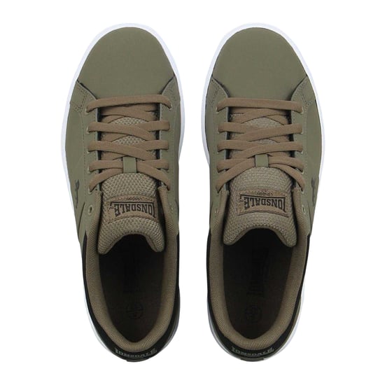 Lonsdale Latimer leren sportschoenen voor heren (Kaki Groen) - Image 3