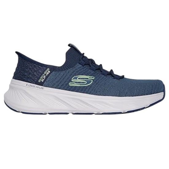 Skechers Mens Knitted Slip-In Trainers (Navy) - Image 1