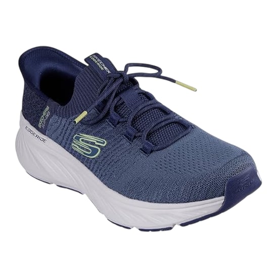 Skechers Mens Knitted Slip-In Trainers (Navy) - Image 3