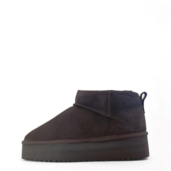 Jack Wills Suède enkellaarsjes met plateauzool voor dames (Chocolade) - Image 2