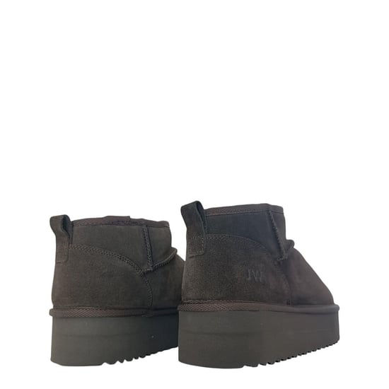 Jack Wills Suède enkellaarsjes met plateauzool voor dames (Chocolade) - Image 4