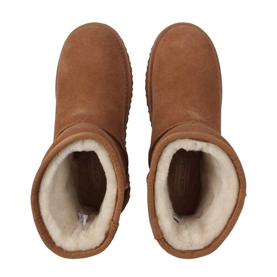 Jack Wills Womens/Ladies Suede Snug Fit Boots (Tan) - Image 4