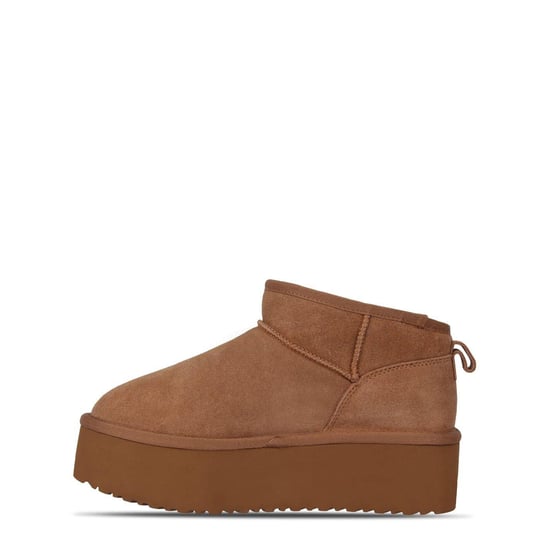 Jack Wills Suède enkellaarsjes met plateauzool voor dames (Tan) - Image 2