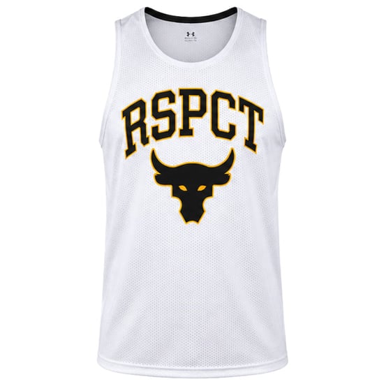 Under Armour x Project Rock Reversible Pinnie Mens Black/White Vest - Image 3