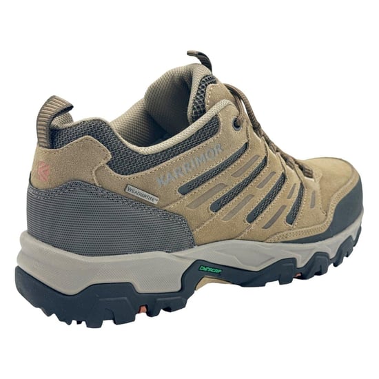 Karrimor Mens Mount Suede Low Waterproof Walking Shoes (Taupe) - Image 3
