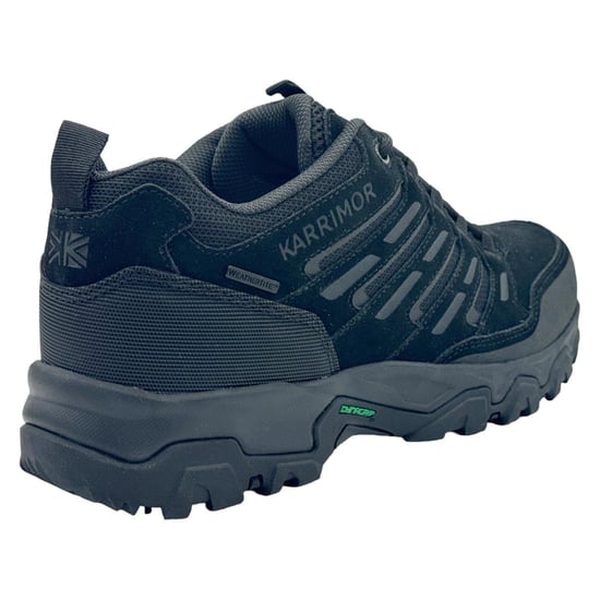 Karrimor Mens Mount Suede Low Waterproof Walking Shoes (Black) - Image 3