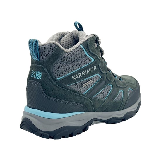 Karrimor Womens/Ladies Mount Suede Waterproof Walking Boots (Grey/Blue) - Image 2