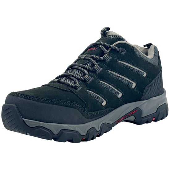 Karrimor Mens Mount Suede Low Waterproof Walking Shoes (Black/Grey) - Image 4
