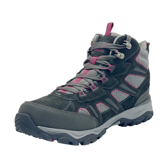 Karrimor Womens/Ladies Mount Suede Waterproof Walking Boots (Black/Pink) - Image 3