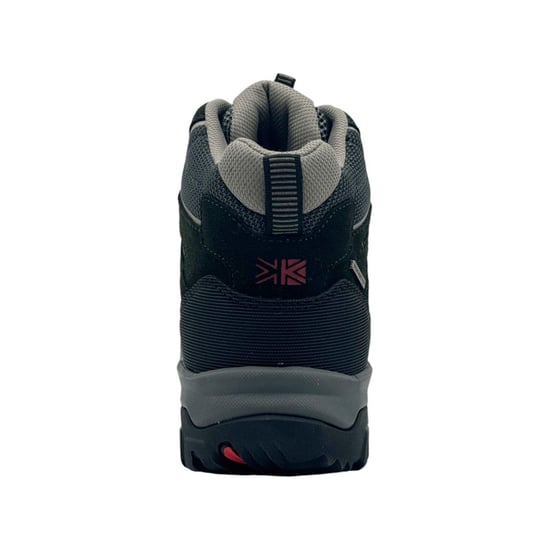Karrimor Mens Mount Mid Leather Waterproof Walking Boots (Black/Grey) - Image 2