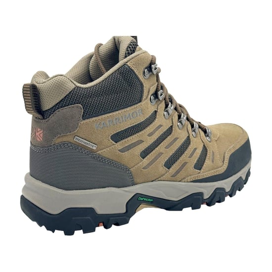 Karrimor Mens Mount Mid Leather Waterproof Walking Boots (Taupe) - Image 2