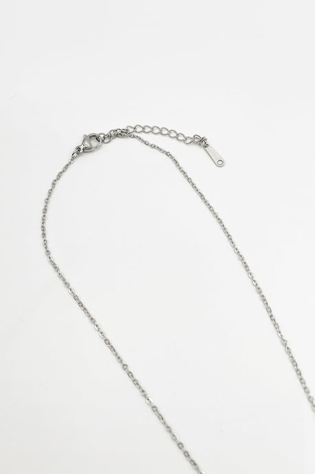 Diamante & Seashell Heart Necklace in Silver - Gift Boxed - Image 6