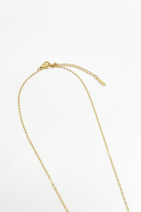 Diamante & Seashell Heart Necklace in Gold - Gift Boxed - Image 5