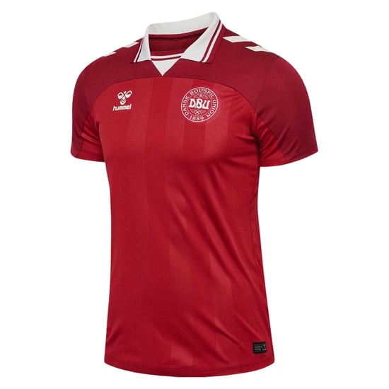 Hummel Mens 2025 Denmark Football Shirt (Red) - Image 2