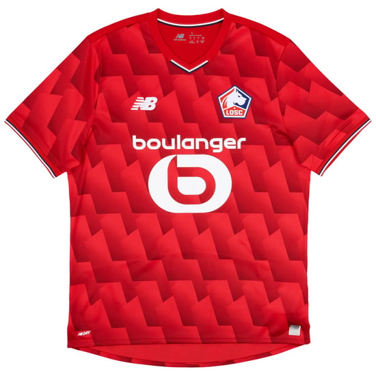 New Balance Mens Lille 25/26 Football Home Shirt (Red) - Image 2