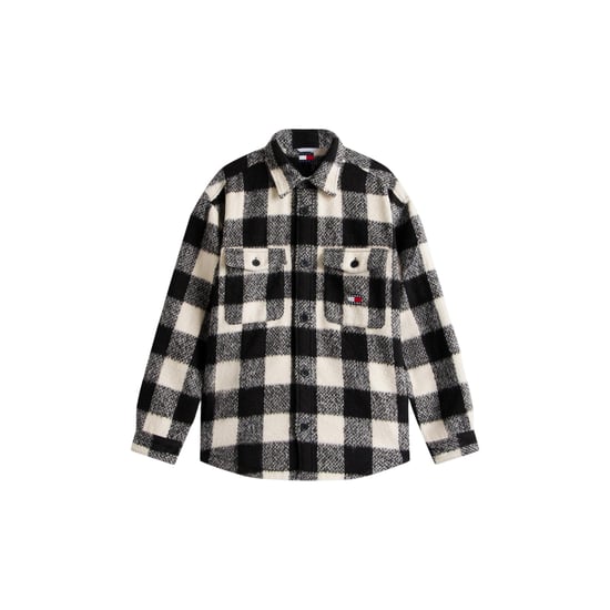 Tommy Jeans Herenoverhemd van geruite flanel met borstzak (Rood, Zwart) - Image 2