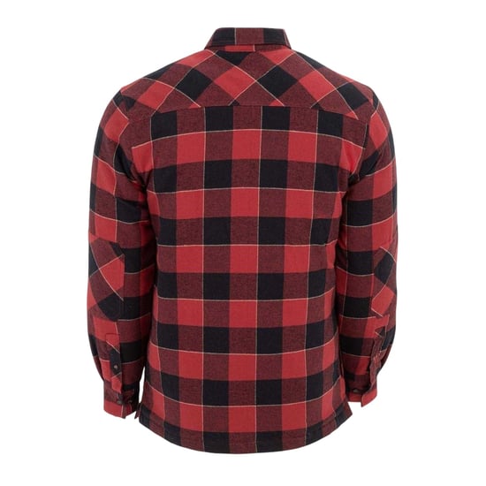 Dunlop Herenflanellen overhemd met Buffalo-ruitmotief (Rood, Zwart) - Image 2