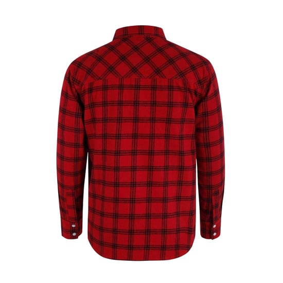 Lee Cooper Herenoverhemd met lange mouwen en ruitjespatroon (Rood) - Image 2