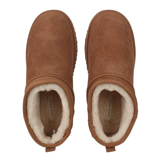 Jack Wills Leren laarzen met nauwsluitende pasvorm voor dames (Tan) - Image 4