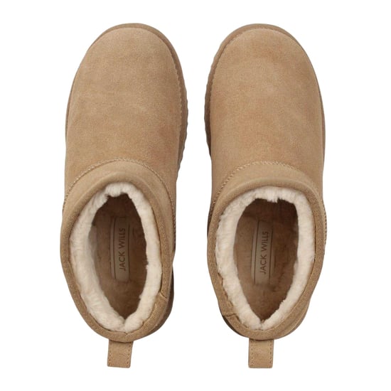 Jack Wills Leren laarzen met nauwsluitende pasvorm voor dames (Zand) - Image 4