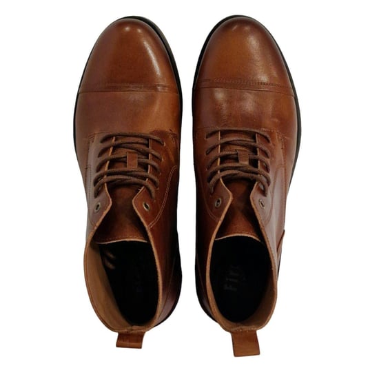 Firetrap Leren herenlaarzen met blokhak van Focus (Tan) - Image 4