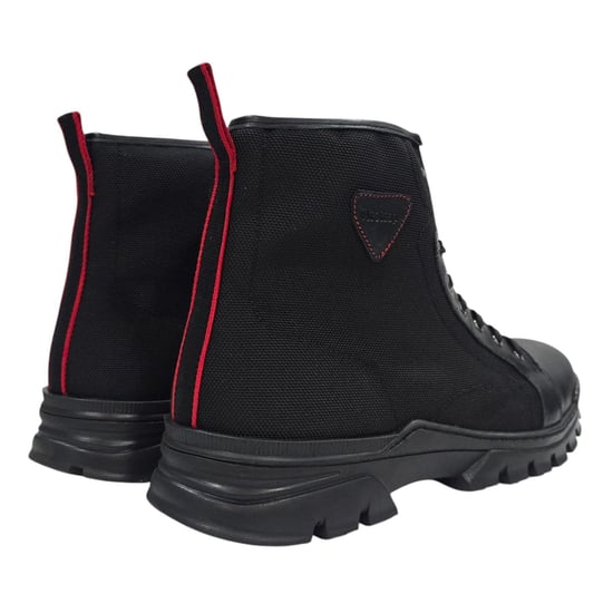 Firetrap Mens Lucas Leather Combat Boots (Black) - Image 2