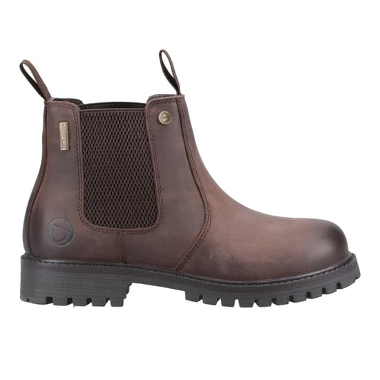 Cotswold Childrens/Kids Aston Full Grain Leather Pull Up Dealer Boots (Brown) - Image 1