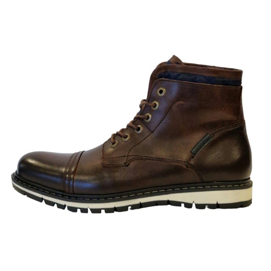 Firetrap Mens Aubin Leather Ankle Boots (Brown) - Image 3