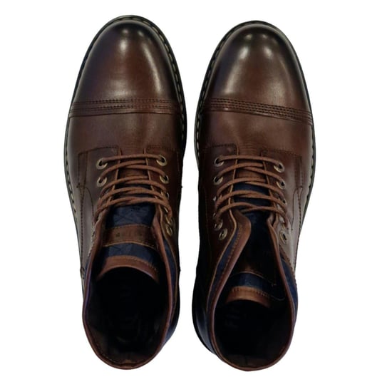 Firetrap Mens Aubin Leather Ankle Boots (Brown) - Image 4