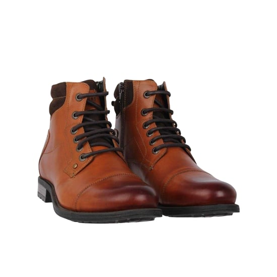 Firetrap Hays leren herenlaarzen met lage hak (Tan) - Image 5