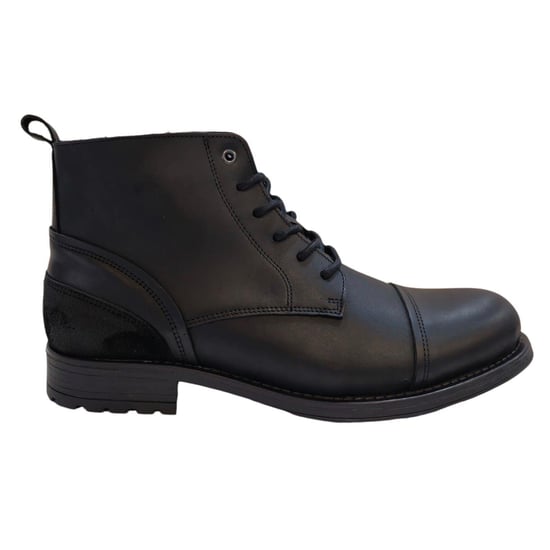Firetrap Leren herenlaarzen met blokhak van Focus (Zwart) - Image 1