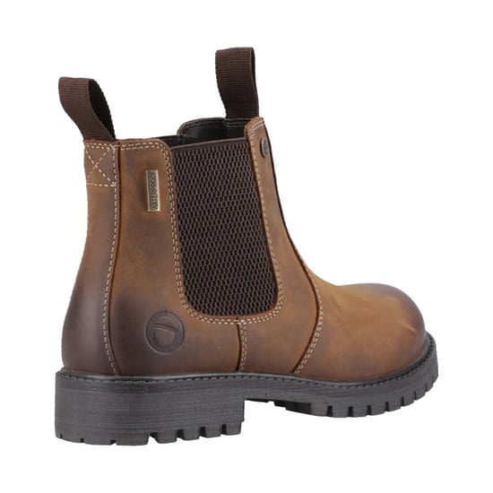 Cotswold Childrens/Kids Aston Full Grain Leather Pull Up Dealer Boots (Tan) - Image 2